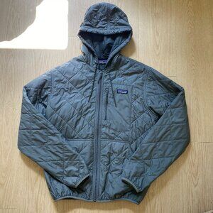 Patagonia Men's Diamond Quilted Bomber Hoody in 'Hex Grey' Size S